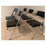 5 folding chairs