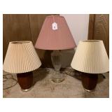 3 lamps