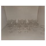 20 - Crystal Short Stem Glasses