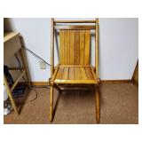 Wood folding chair