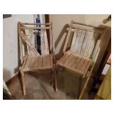 2 - Wood Chairs