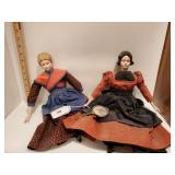 2 porcelain dolls 2 porcelain dolls