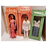 Sonny & Cher poseable dolls Sonny & Cher poseable dolls