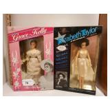 Elizabeth Taylor & Grace Kelly Poseable Dolls Elizabeth Taylor & Grace Kelly Poseable Dolls