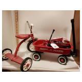 Radio flyer toy wagons and bicycle Radio flyer toy wagons and bicycle