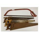 3 - Saws & 1 - Bow Saw