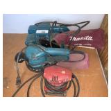 Makita Belt Sander & Assorted Belt Sanders Makita Belt Sander & Assorted Belt Sanders