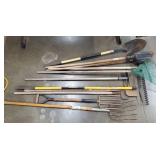 Asst. shovels, rakes, hoes, etc. Asst. shovels, rakes, hoes, etc.