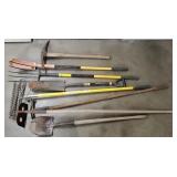 Asst. shovels, rakes, hoes, etc. Asst. shovels, rakes, hoes, etc.