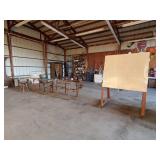 A-frame dry erase board, Table, Workbench w/Vice A-frame dry erase board, Table, Workbench w/Vice