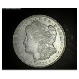 1921 No Mark Morgan Silver Dollar