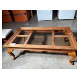 Wood and Glass Coffee Table