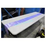 LOT, APRX 80 PCS, 108" SATIN TABLE RUNNERS