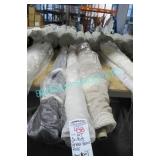 LOT, 3X ASST SHEER FABRIC ROLLS (APRX 60M TOTAL)