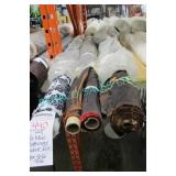 LOT,4X MISC PATTERNED FABRIC ROLLS -APRX 50M TOTAL