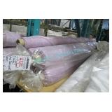 LOT, 5X ROLLS LILAC DAMASK FABRIC (TOTAL 71.51M)