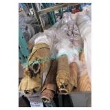 LOT, 5X, GOLD FABRICS (APRX 25-35M TOTAL)