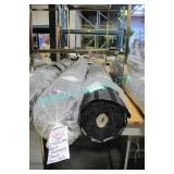 LOT,2X ROLLS 68M BLACK PLATINUM FABRIC (36M + 32M)