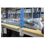 LOT, 3.5X ROLLS BLACK + SILVER DAMASK FABRIC