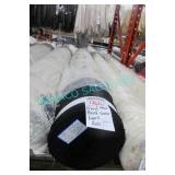 1X, NEW 83M BLACK SATIN FABRIC ROLL