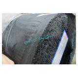 1X, NEW 73M BLACK SATIN FABRIC ROLL