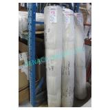 1X, NEW 73M IVORY SATIN FABRIC ROLL