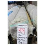 1X, NEW 40M CANDLELIGHT GLOW FABRIC ROLL