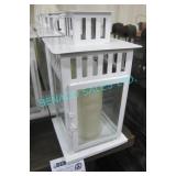 5X, 10.5" TALL CANDLE LANTERN W/ LED CANDLES