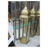 9X, 16" TALL CANDLE LANTERNS (NO CANDLES)
