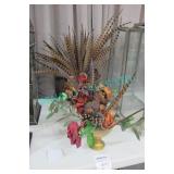 LOT, 3X, FAUX FLORAL CHALICE CENTER PIECES