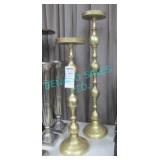 LOT, 2X, METAL STANDS (34.5" + 44" TALL)