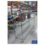 1X, 78" X 20" X 64" 3 SHELF STEEL PORTA RACK