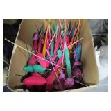 LOT, BOX OF ASST FAUX CAT TAILS