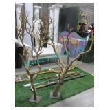 LOT, 2 NATURAL DECO TREES (VARIOUS SIZES)