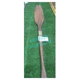 1X, PAIR OF 52" WOODEN PADDLES
