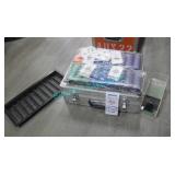 LOT, CASE OF PLAYING CARDS W/ CASE + 2 COMPLETE