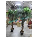 LOT, 3 ASST ARTIFICIAL PALM TREES