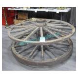 LOT, 2X, 54" WAGON WHEELS
