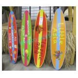 LOT, 4 SURF BOARD SIGNS (48" LONG)