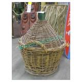 1X, WINE CARBOY W/ BASKET