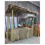 95" X 48" X 86" TIKI BAR HUT