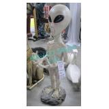 1X, 14" X 18" X 42" ALIEN FIGURINE (AS-IS)