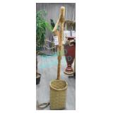 1X, NATIVE STAFF W/ QUIVER + BASKET