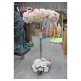 1X, 54" TALL FAUX FLORAL DECO CENTER PIECE