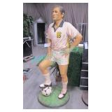 1X, 75"H #16 SOCCER PLAYER FIGURINE (NOSE AS-IS)