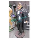 1X, 68" H DRACULA W/ PLATTER FIGURINE