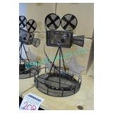 LOT, 22 PCS, 11.5"H FILM REEL VOTIVE CENTERPIECES