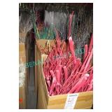 LOT, 5 BOXES COLOURFUL GREEN, CORAL, RED BRANCHES