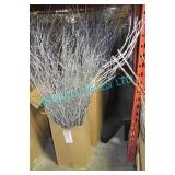 LOT, 4 BOXES TALL SILVER BRANCHES