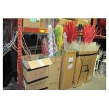 LOT, 4 BOXES MISC TALL DECO BRANCHES + DISPLAYS